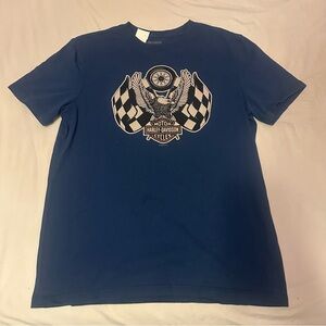 Harley-Davidson Men's Blue Graphic T-Shirt